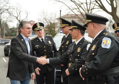 Secretary Burgum visits with the USPP in WMA